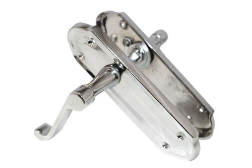 Door Handles Lever Chrome Finish Victorian Scroll Ashford inc Hinges & Latch - Picture 3 of 28