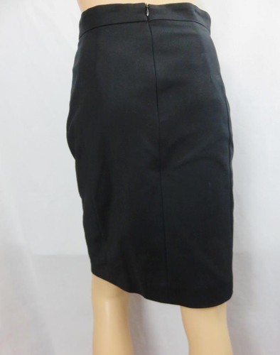 AKRIS Punto Black Pencil Skirt Lined Pockets Zip Closure SZ 4 - Picture 2 of 6