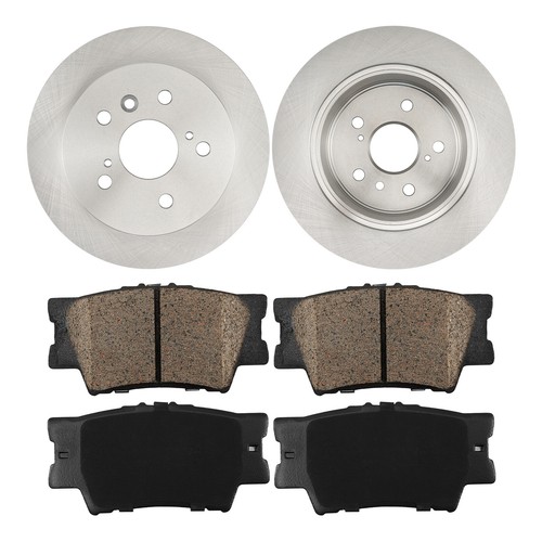 Rotores de disco trasero + pastillas de freno para Toyota Camry Avalon Lexus ES350 2008 - 2011 - Imagen 7 de 10