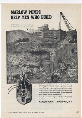 1947 Marlow Pumps, Ridgewood New Jersey Ad: Peter Cooper Village New York City