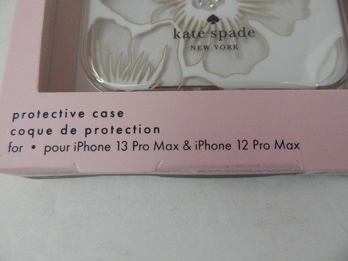Kate Spade Protective Case for iPhone 13 Pro Max & iPhone 12 Pro Max Floral/Mult - Picture 7 of 8