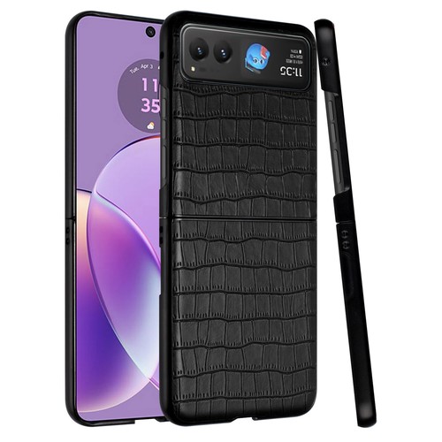 Per Motorola Razr (2023) custodia rigida TPU ibrida flip snapon sottile in pelle - Foto 2 di 36