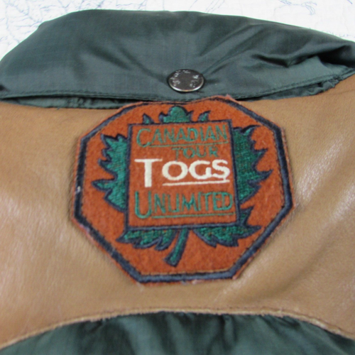 EUC VTG Chevignon Togs Unlimited Down Jacket Vest Removable Slv green Mens XL - Picture 10 of 16