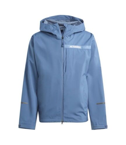 Neu mit Etikett Adidas Terrex Multi Rain.RDY Schicht Regen Wanderjacke Herren Größe S blau $ 160 - Bild 2 von 16