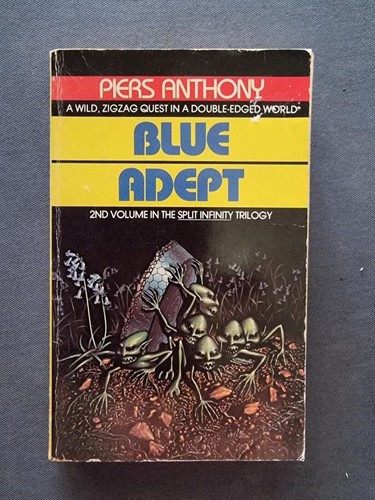 Vintage SCI FI Blue Adept Split Infinity Vol. 2 by Piers Anthony