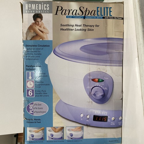 NUEVO Homedics ParaSpa Select Terapia de Calor Baño de Parafina Temporizador Automático Suaviza - Imagen 3 de 6
