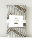 New! POTTERY BARN Foundations Sidney Sham Standard 26”x20” Cotton Blue Brown NWT