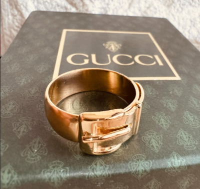 GUCCI silk scarf ring 