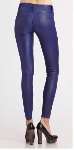 NWT Marc by Marc Jacobs "Violet Bloom" Leather Pants / Designer / Sz. 27 $728 - Picture 2 of 13