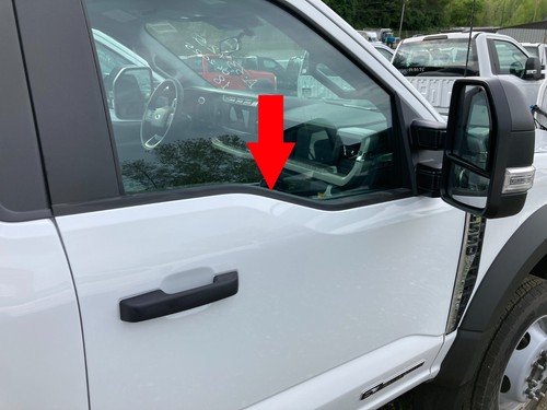 2023 Ford F600 SD Door Window Weatherstrip Front RH ML3Z1521452D OEM Motorcraft - Picture 14 of 15