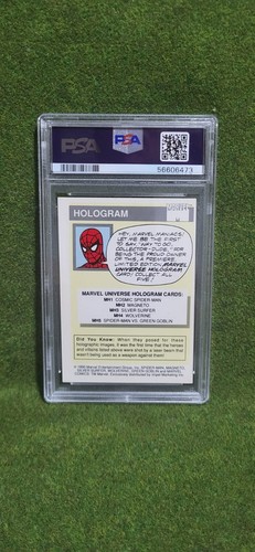 1990 MARVEL UNIVERSE Hologram Magneto PSA 6 - Picture 2 of 2
