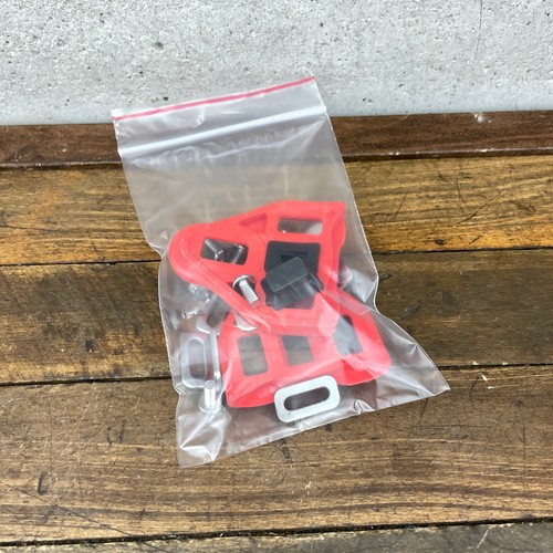 Vintage Look Cleats Parts Free Arc Pedal Parts Set Red Hardware Shoe Bicycle - Picture 11 of 13
