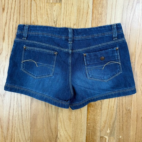 Vintage American Eagle Jean Shorts Snap Button Fly Low Cut Low Rise Shortie 2 - Picture 5 of 13