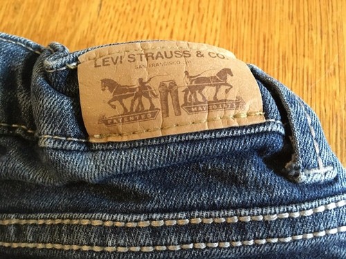 Levi's Boot Cut Jeans Girls' 7 Regular Adjustable Waist Flap Pockets Blue Denim - Picture 7 of 9