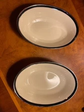 Lenox Black Royale Oval Serving Bowl 9.5" x 6.5"