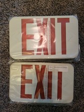 New Low Profile Lithonia Lighting LED Red Exit Sign model 210LC6 Dual Voltage