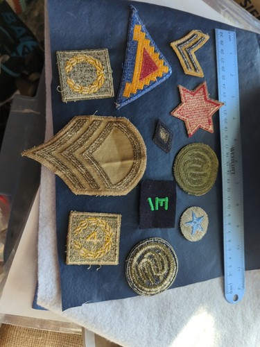 Vintage US Army Military Uniform Patches Insignia GI Lot Of 11 - Picture 6 of 10
