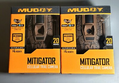 Two Muddy Mitigator 20MP Cellular Trail Cameras