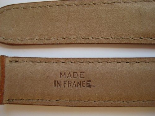 GENUINE Cartier WATCH STRAP BAND TAN BROWN VEAU GOLD CALFSKIN LEATHER 17.50x16mm - Picture 10 of 11