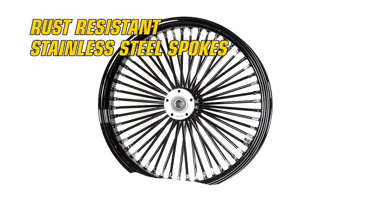 16x3,5 Big King Fat Spoke Jante Noire Avant 1