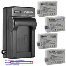 Kastar Battery Wall Charger for Canon LP-E5 LC-E5E & Canon EOS Rebel XS Camera