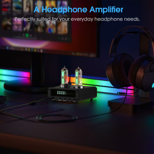 HIFI Röhrenvorverstärker mit Magic 6E2 Stereo-Kopfhörerverstärker FM-Radio Clock - Bild 5 von 8
