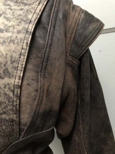 LEDERJACKE 40 DAMEN LAMMLEDER EXTRAVAGANT! BRAUN MEHRFARBIG!BUTTERWEICH! - Bild 2 von 12