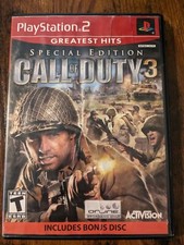 Call of Duty COD 3 Special Edition Sony Playstation 2 PS2 Tested - NO BONUS DISC