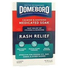 Domeboro Medicated Soak Rash Relief 12 pckts