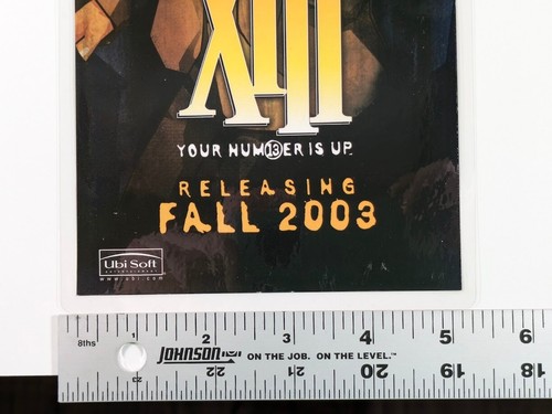 XIII 2003 video game Ad Laminated “Your Number Is Up” Cel-Shaded FPS Poster - Picture 8 of 9