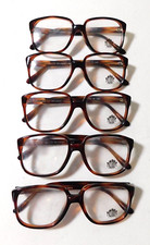 Vintage 5 Pc. Lot ELITE OPTICAL Belmont Amber 53/18 Eyeglass Frame NOS O1