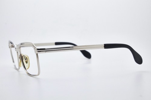 1970s vintage White Gold Plated eyeglasses METZLER 1/1012 kGP golden frame pilot - Picture 6 of 12