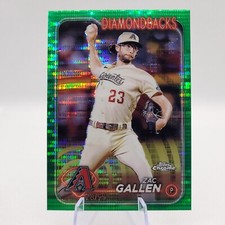 2024 Topps Chrome ZAC GALLEN GREEN SONAR REFRACTOR /99  Arizona Diamondbacks