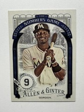 2016 Topps Allen and Ginter The Numbers Game #NG96 Dee Gordon Marlins Card