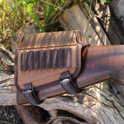 TOURBON Canvas Hunting Rifle Ammo Holder Cheek Rest Comb Riser Buttstock Cover - Picture 15 of 24