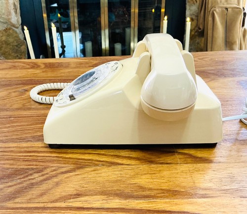 Vintage Western Electric Rotary Dial Phone Landline Telephone, Ivory House Phone - Zdjęcie 5 z 11