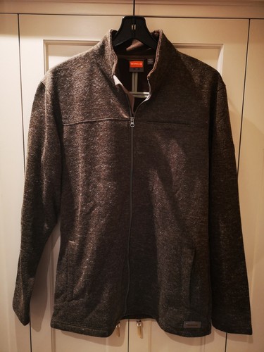 Merrell Men's Roma Performance Adventure Jkt Polartec Full Zip Dark Brown Size L - Picture 1 of 18