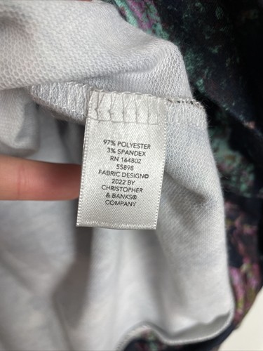 Neu mit Etikett $ 51,95 Christopher & Banks Petite Damen Größe P/L mehrfarbiges Sweatshirt - Bild 15 von 16