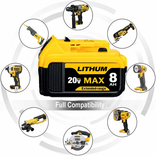 4x para Batería Dewalt 18v 9,0Ah XR DCB184 DCB183 DCB182 DCB200 DCB208 DCB206 DCB205 - Imagen 11 de 24
