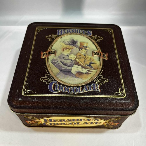 Hershey's Pure Milk Chocolate Vintage Edition 4 1995 Tin Can Vintage - Picture 2 of 7