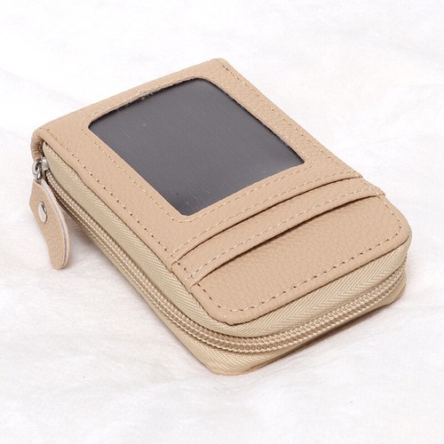Leather RFID Card Holder Purse Women Men Outdoor Wallet Credit Card Organizer - Picture 17 of 20