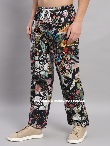 Algodón Hombre Parche Pantalones Holgados Informal Cordón Playa Yoga Largos - Imagen 28 de 49