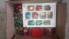 Vintage Christmas Decor Assorted with Tablecloth and 6 Coby Ornaments