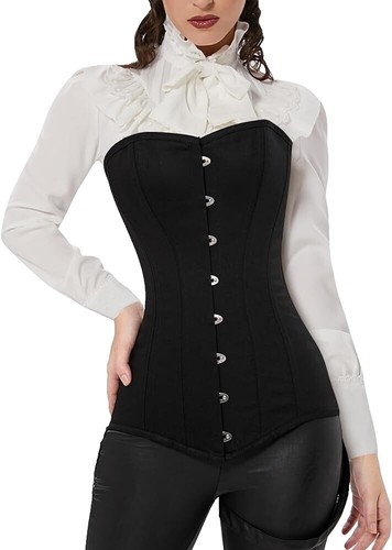 【-10/31 50%off】HYKE DOESKIN CORSET BELT HYKE DOESKIN CORSET BELT, Polyester, Black, Women's, 241