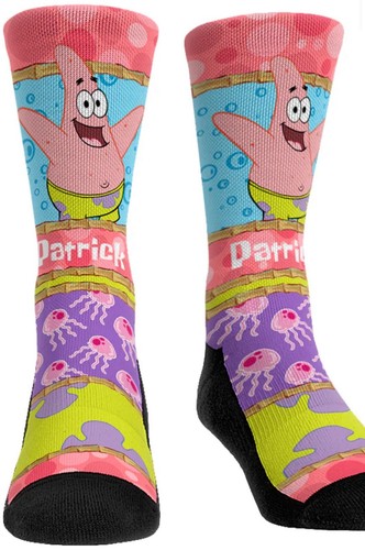 Retired Rockem Rock em Unisex Socks Adult S/M SPONGEBOB SQUAREPANTS Patrick Star - Picture 1 of 12