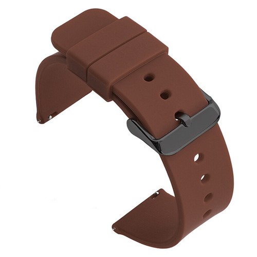 12mm 14mm 16mm 18mm 20mm Strap Silicone Bracelet Belt Watch Band Quick Release - Picture 16 of 22