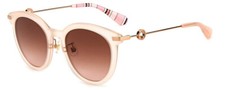 Kate Spade KEESEY Cat Eye Sunglasses Blush Crystal Rose Gold/Pink Gradient 53 mm