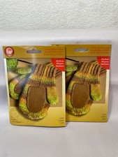 Boye Suede Mitten Palms Medium Tan 2 Packs - 1 pair / ea - 2 pair Total NWT