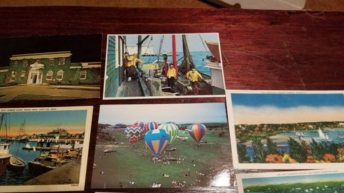 8 Cape Cod Linen Postcards, Falmouth, Onset, Wood Hole etc #95 - Picture 7 of 11