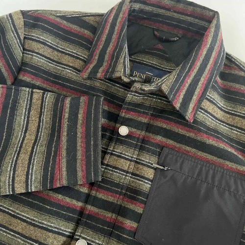 Pendleton Men’s Polyfill Insulation Wool Blend Shirt Jacket - Picture 16 of 26